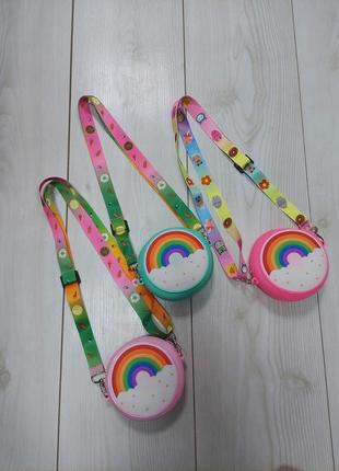 Дитяча силіконова сумочка🌈 "веселка".