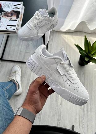 Пума калі пума кали puma cali white білі шкіряні кросівки пума