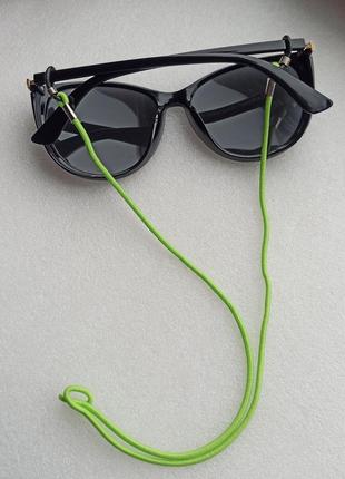 Нова кольорова гумка-шнурок для втримання окулярів, салатова2 фото
