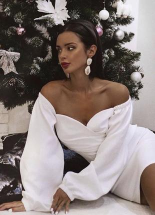 Знижка‼️біле плаття коротке на розпис, весілля загс плаття для розпису загс, біле...