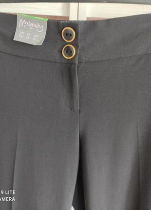 Штани класичні для майбутніх мам, чорного кольору "new look"5 фото
