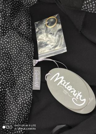 Штани класичні для майбутніх мам, чорного кольору "new look"7 фото