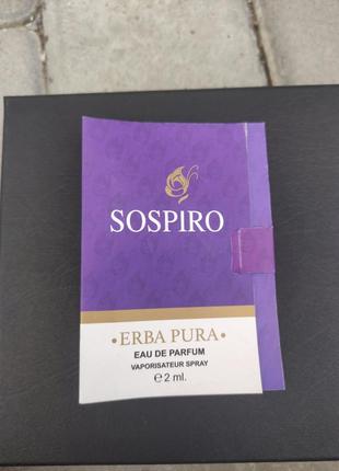 Пробник sospiro perfumes erba pura1 фото