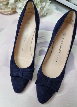 Туфли лодочки замшевые peter kaiser