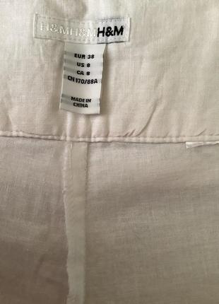 Летние белые штаны бриджи h&m р.383 фото