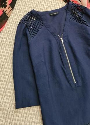 Натуральная блуза блузка с кружевом блуза кружевная