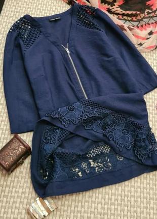 Натуральная блуза блузка с кружевом блуза кружевная