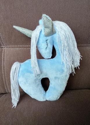 М'яка іграшка єдиноріг єдиноріжка блакитна 25 см5 фото