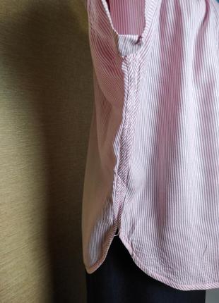 Легка блузка сорочка рубашка вільного крою в полоску3 фото