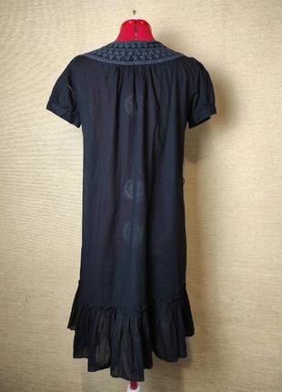 Легка сукня платье туніка з воланом5 фото