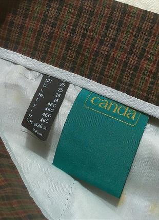 Стильные шорты в клетку canda с карманами6 фото