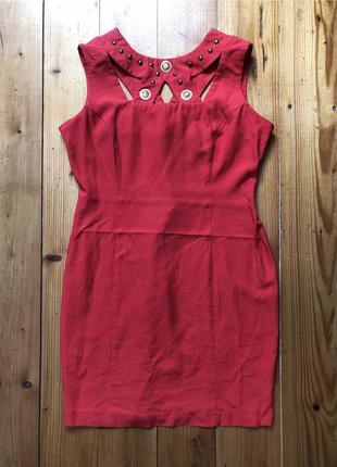 В наличии красное платье коктельное праздничное святкове пляття класична червона сукня з перфорацією