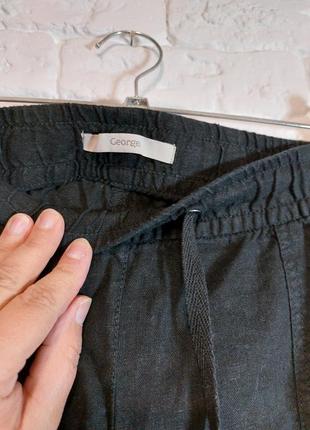 Фирменные льняные брюки штаны6 фото