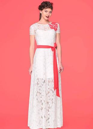 Великолепное  кружевное платье runella 1181  для стильных и модных отличного качества!!