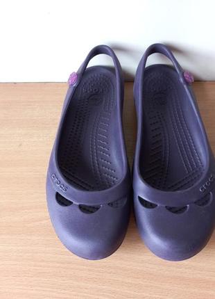 Классные балетки, шлёпанцы кроксы crocs w5 (34-35 р.) по стельке 22 см