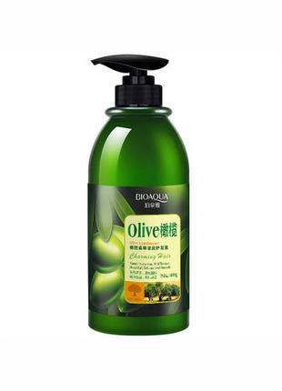 Кондиционер для волос с экстрактом оливкового масла bioaqua olive conditioner 400 ml1 фото