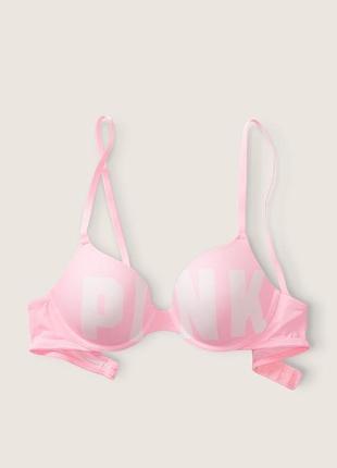 Розовый бюстгальтер victoria’s secret pink