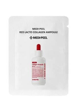 Колагенова сироватка з лактобактеріями і амінокислотами medi-peel red lacto collagen ampoule1 фото