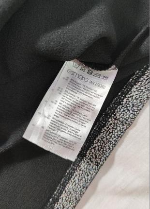 Жіноча блуза esmara, розмір m, чорна в сріблясту цятку5 фото