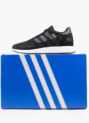 Кроссовки adidas iniki black/white, кросівки1 фото