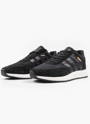 Кроссовки adidas iniki black/white, кросівки2 фото