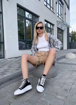 Шикарні кеди chuck taylor all star move platform black3 фото