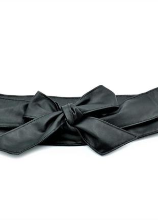 Женский пояс кушак weatro черный kshk-0033 фото