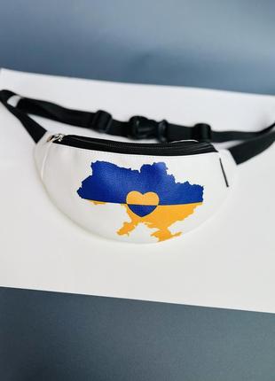 Бананка, сумка на пояс, україна, прапор, карта україни, патріотична1 фото