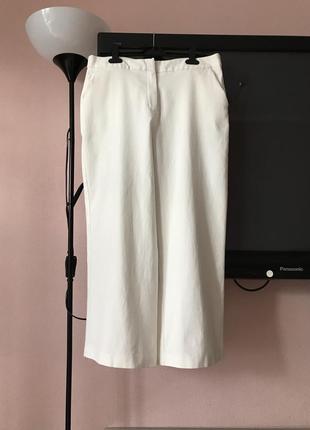 Шикарні штани кюлоти білі стрейч