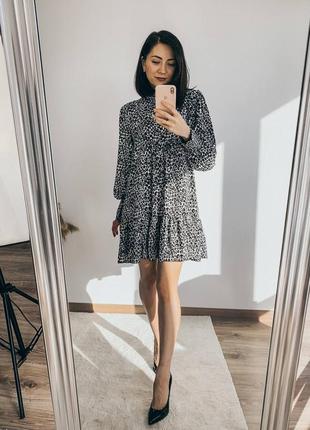 Warehouse little leaf deals smock mini dress