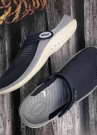 Чоловічі крокси сабо crocs literide 360 clog navy хіт продажів1 фото