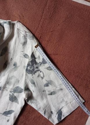 100% лен блуза накидка жакет back stage7 фото