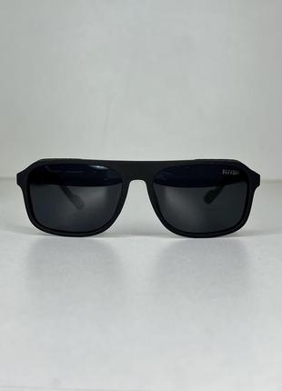 Солнцезащитные очки с шорами чёрные с поляризацией7 фото