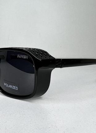 Солнцезащитные очки с шорами чёрные с поляризацией5 фото