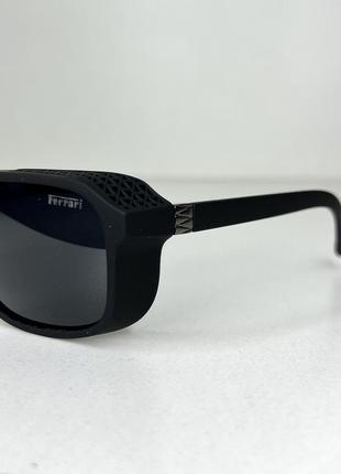 Солнцезащитные очки с шорами чёрные с поляризацией2 фото