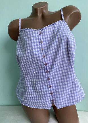 Майка на пуговицах бретелях хлопковая principles