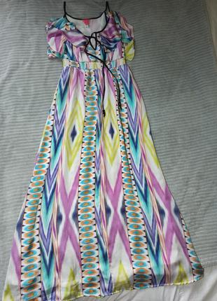 Сукня плаття летнее в пол макси довге обмен на літо в пол платье2 фото