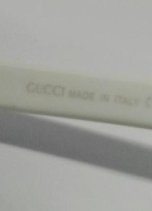 Gucci жіночі сонцезахисні окуляри лінзи зелені дужки білі6 фото
