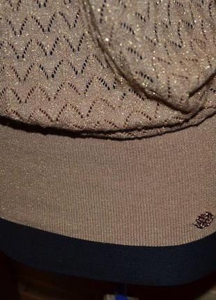 Ажурний пуловер з люрексом morgan morgan3 фото