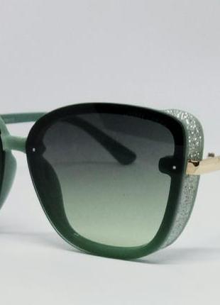 Jimmy choo стильные женские солнцезащитные очки зеленые с градиентом1 фото