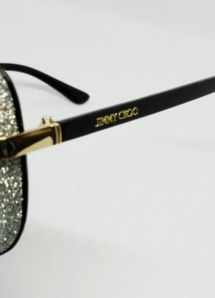Jimmy choo модні жіночі сонцезахисні окуляри сіро бузковий градієнт9 фото