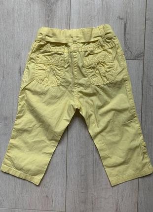 Желтые штаны летние брюки4 фото