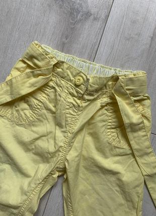 Жовті штани літні брюки2 фото