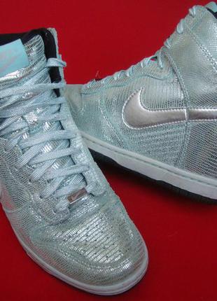 Кросівки снікерси nike dunk sky hi натур шкіра оригінал 38 розмір