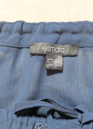 Женская однотонная блуза esmara, размер xl, темно синий6 фото