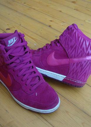 Кроссовки сникерсы nike dunk sky high натур замша оригинал 38 размер