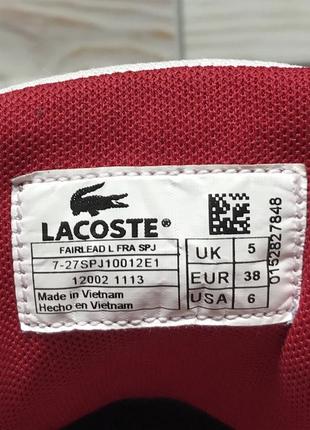 Кеды lacoste . оригинал9 фото