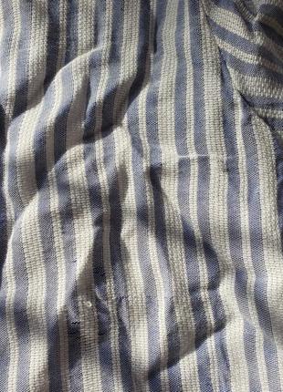Tk блуза жіноча 46 р м літня віскоза в полоску блакитно-біла нова9 фото