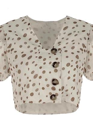 Блузка в горошок 5