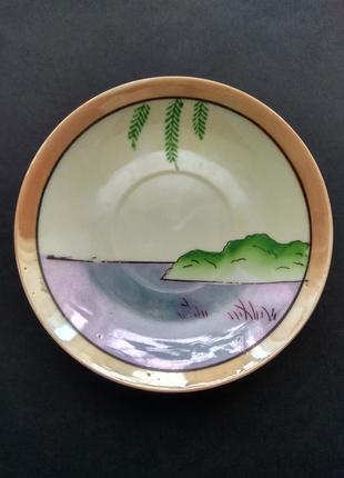 Винтаж, фарфоровая тарелка клеймо япония2 фото